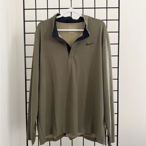 Nike Men's Olive Green Pullover Shirt